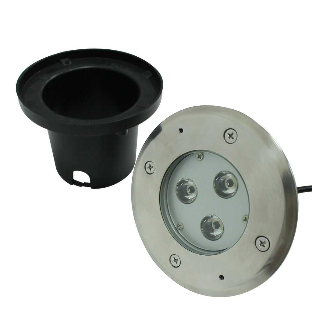Round 3W 130mm LED Uplight Series 24VDC IP67